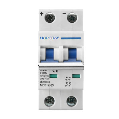 ποιότητας  MOREDAY DC Mcb Mini Circuit Breaker Dc 550v 2 Pole 32a For Solar PV System 4.5KA εργοστάσιο